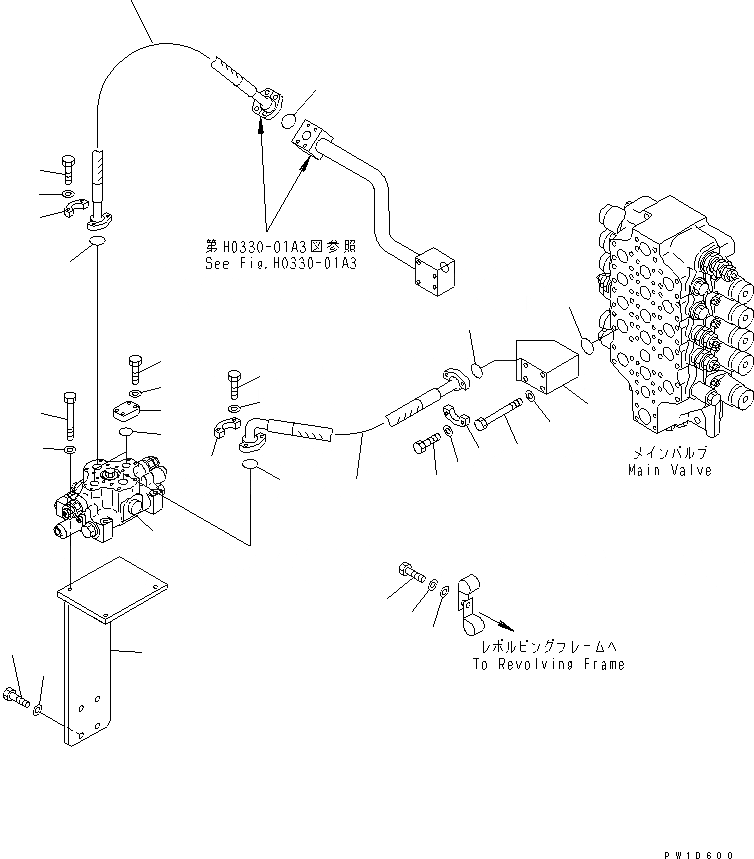 Схема запчастей Komatsu PC800-6 - СЕРВИСНЫЙ КЛАПАН(№-) ГИДРАВЛИКА