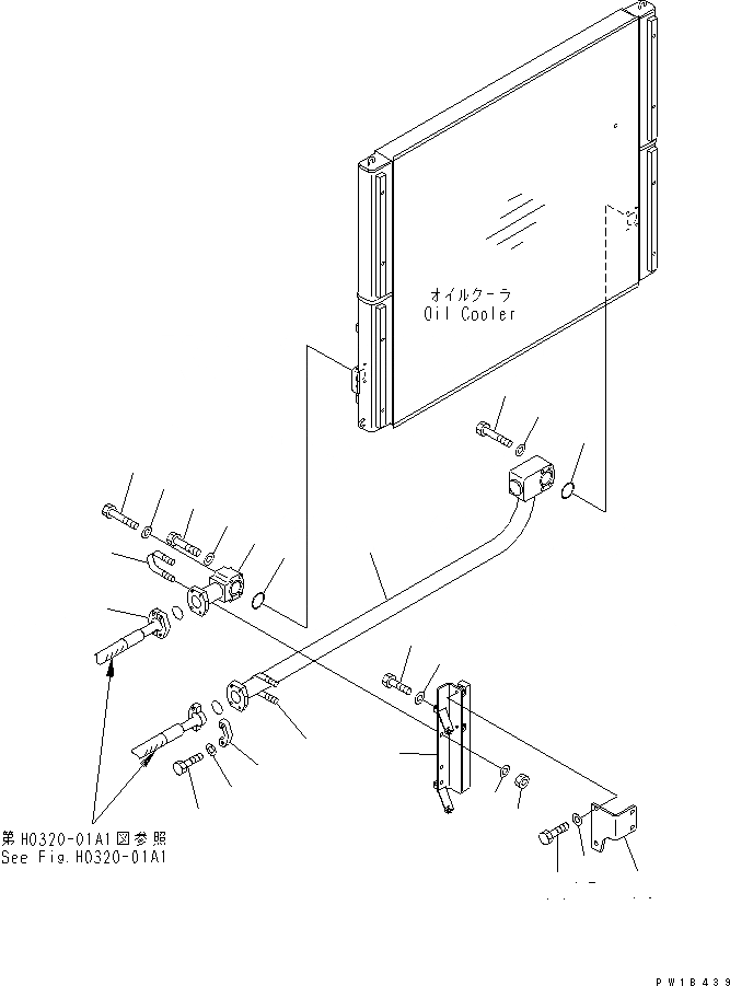 Схема запчастей Komatsu PC800-6-AM - ОХЛАЖД-Е (ЛИНИИ МАСЛООХЛАДИТЕЛЯ)(№-) СИСТЕМА ОХЛАЖДЕНИЯ