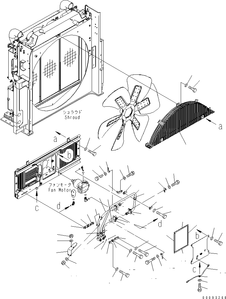 Схема запчастей Komatsu PC800-8R - ОХЛАЖД-Е (ВЕНТИЛЯТОР КРЕПЛЕНИЕ) (МОТОР ВЕНТИЛЯТОРА ТРУБЫ)(№9-) СИСТЕМА ОХЛАЖДЕНИЯ