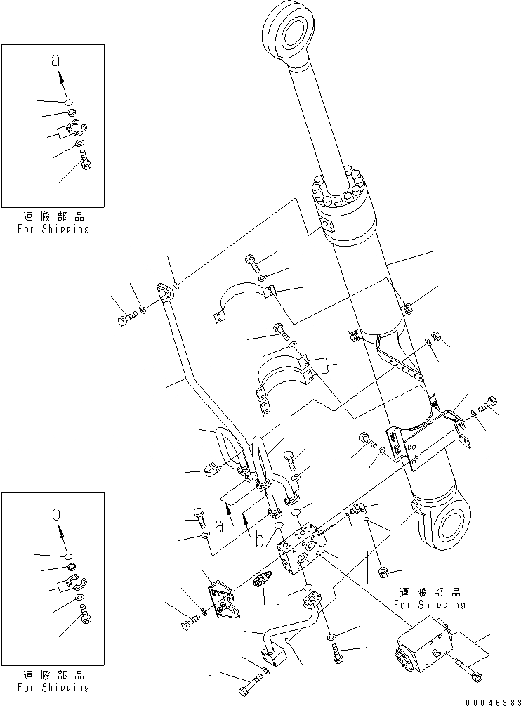 Схема запчастей Komatsu PC800-8R - ЦИЛИНДР СТРЕЛЫ¤ ПРАВ. (С DRIFT PREВЕНТИЛЯТОРION) РАБОЧЕЕ ОБОРУДОВАНИЕ