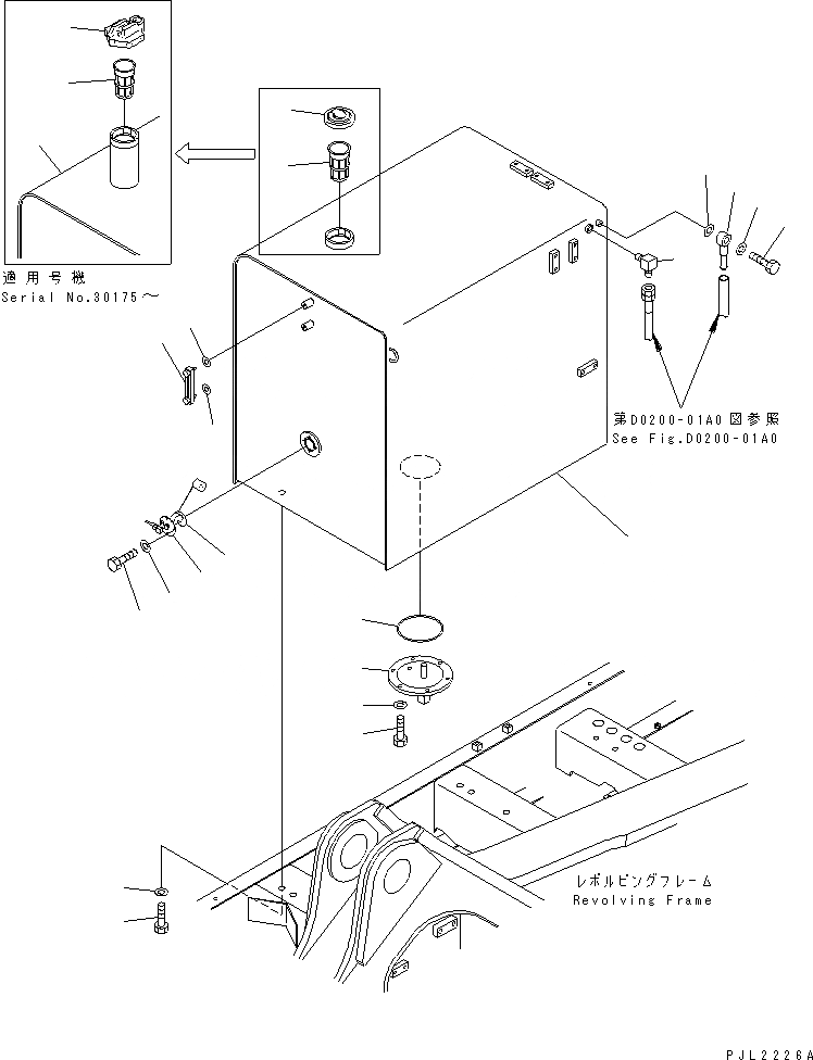Схема запчастей Komatsu PC800-6 - ТОПЛИВН. БАК.(№-99) ТОПЛИВН. БАК. AND КОМПОНЕНТЫ