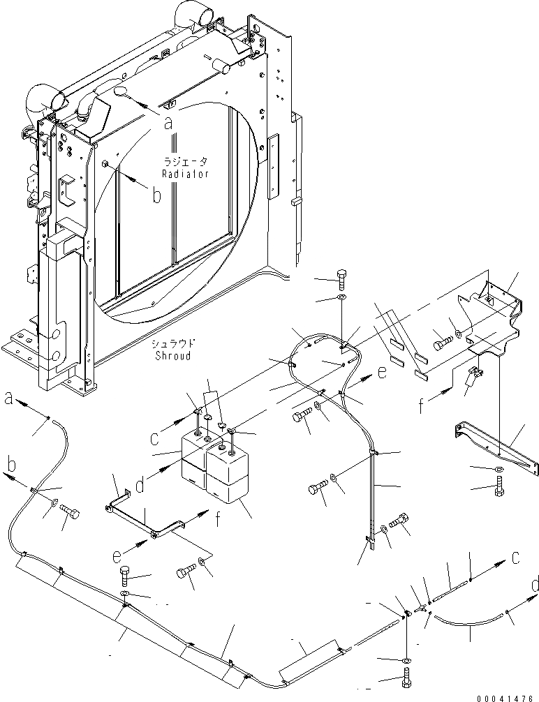 Схема запчастей Komatsu PC800-8 - ОХЛАЖД-Е (SUB-БАК)(№-) СИСТЕМА ОХЛАЖДЕНИЯ