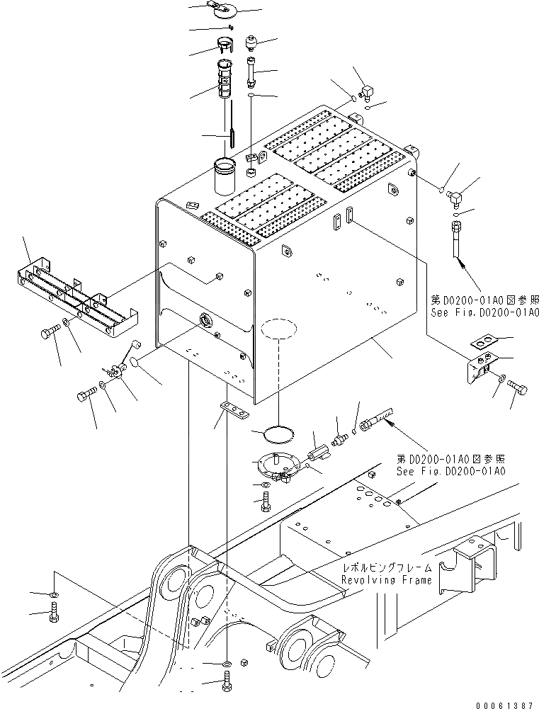 Схема запчастей Komatsu PC800-8 - ТОПЛИВН. БАК.(№8-) ТОПЛИВН. БАК. AND КОМПОНЕНТЫ