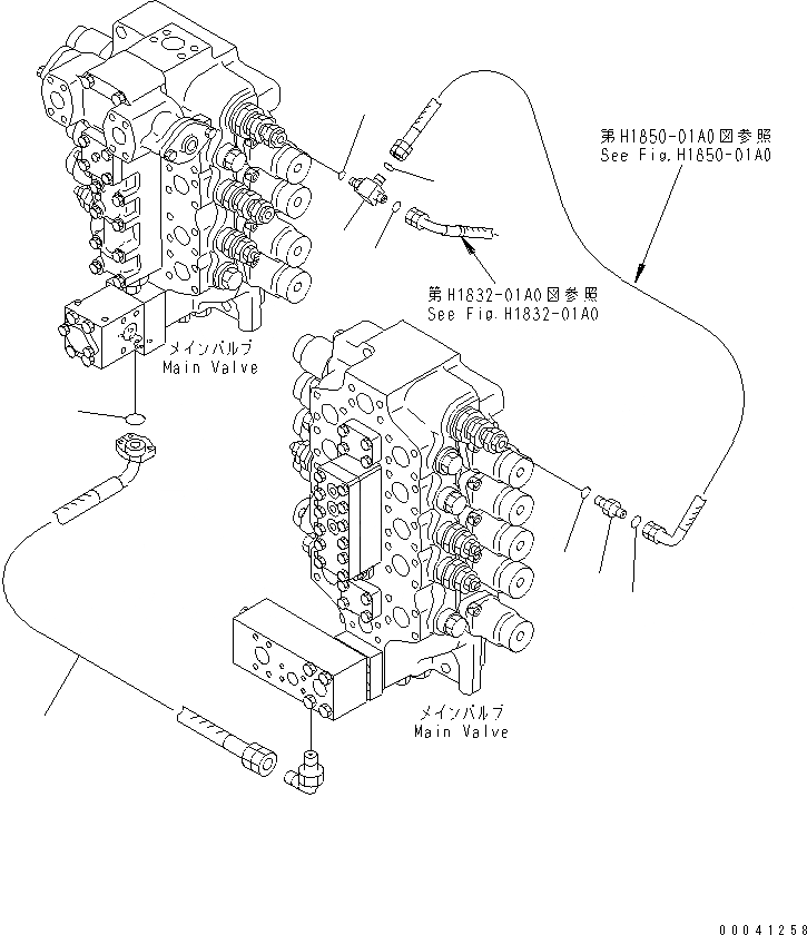 Схема запчастей Komatsu PC800-8 - ОСНОВН. КЛАПАН (ТЯЖЕЛ. ПОДЪЕМ И ДАВЛЕНИЕ) ГИДРАВЛИКА