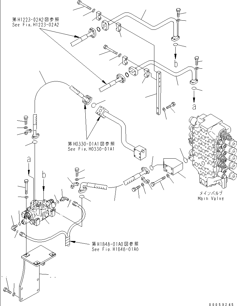 Схема запчастей Komatsu PC800-8 - СЕРВИСНЫЙ КЛАПАН (ДЛЯ ПОГРУЗ.)(№-) ГИДРАВЛИКА