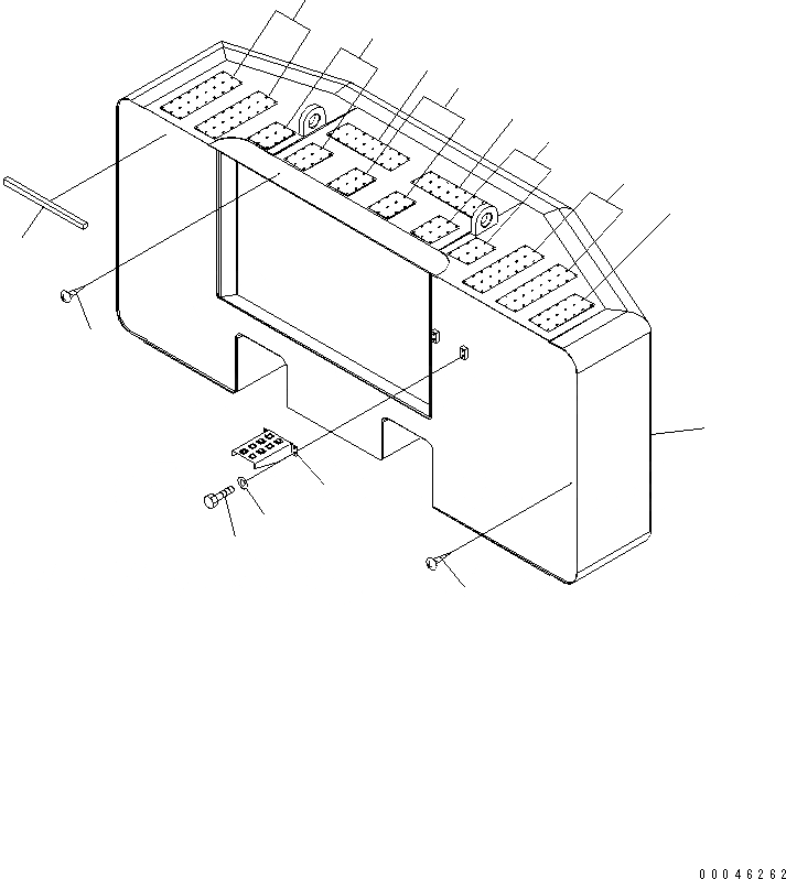 Схема запчастей Komatsu PC800-8 - ПРОТИВОВЕС (98KG)(№-9) ЧАСТИ КОРПУСА