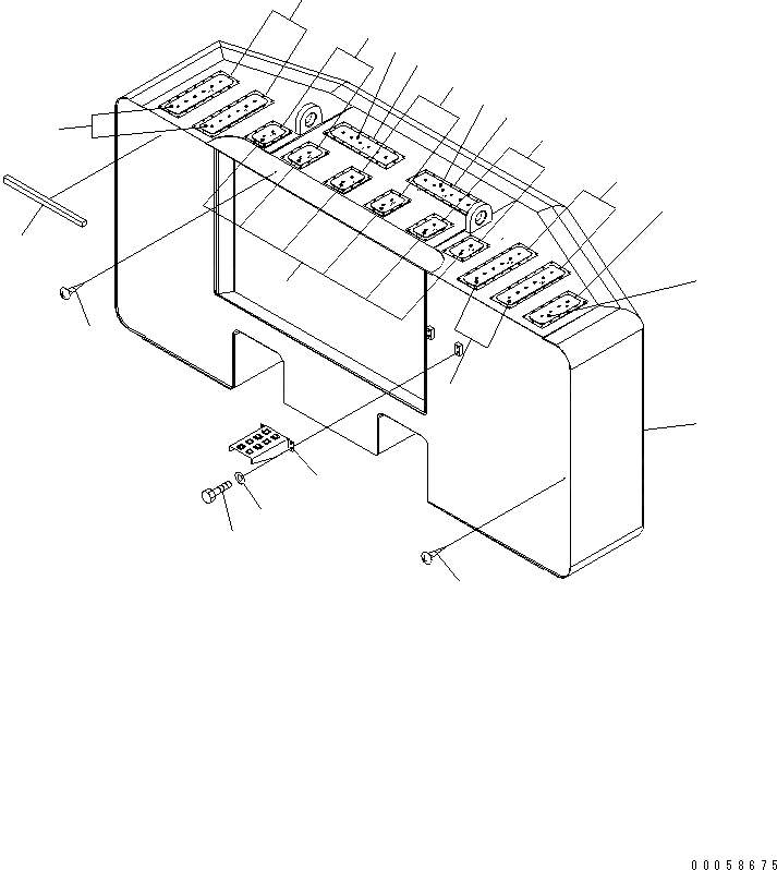 Схема запчастей Komatsu PC800-8 - ПРОТИВОВЕС (98KG)(№-) ЧАСТИ КОРПУСА