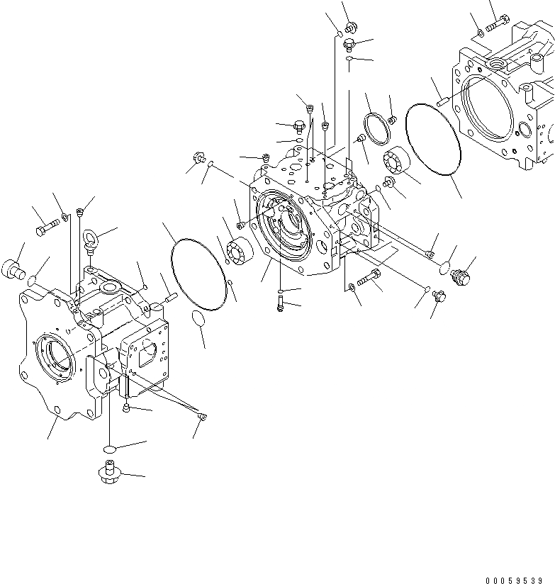 Схема запчастей Komatsu PC800-8 - ОСНОВН. НАСОС (/)(№-) ОСНОВН. КОМПОНЕНТЫ И РЕМКОМПЛЕКТЫ