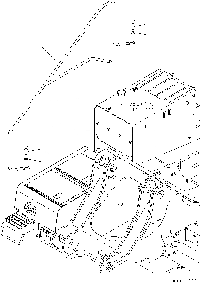 Схема запчастей Komatsu PC800-8K - HANDRAIL M ЧАСТИ КОРПУСА