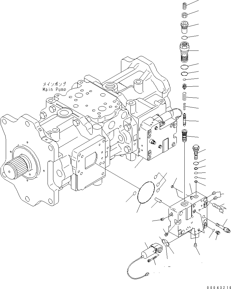 Схема запчастей Komatsu PC800-8K - ОСНОВН. НАСОС (7/) Y ОСНОВН. КОМПОНЕНТЫ И РЕМКОМПЛЕКТЫ