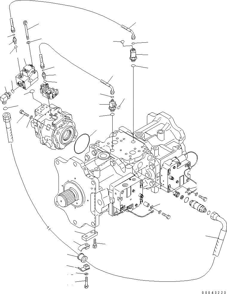 Схема запчастей Komatsu PC800-8K - ОСНОВН. НАСОС (/) Y ОСНОВН. КОМПОНЕНТЫ И РЕМКОМПЛЕКТЫ