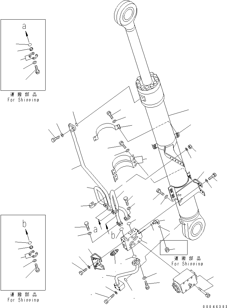 Схема запчастей Komatsu PC800LC-8R - ЦИЛИНДР СТРЕЛЫ¤ ПРАВ. (С DRIFT PREВЕНТИЛЯТОРION) РАБОЧЕЕ ОБОРУДОВАНИЕ