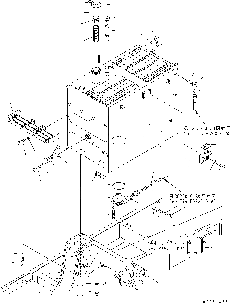 Схема запчастей Komatsu PC800LC-8 - ТОПЛИВН. БАК.(№8-) ТОПЛИВН. БАК. AND КОМПОНЕНТЫ