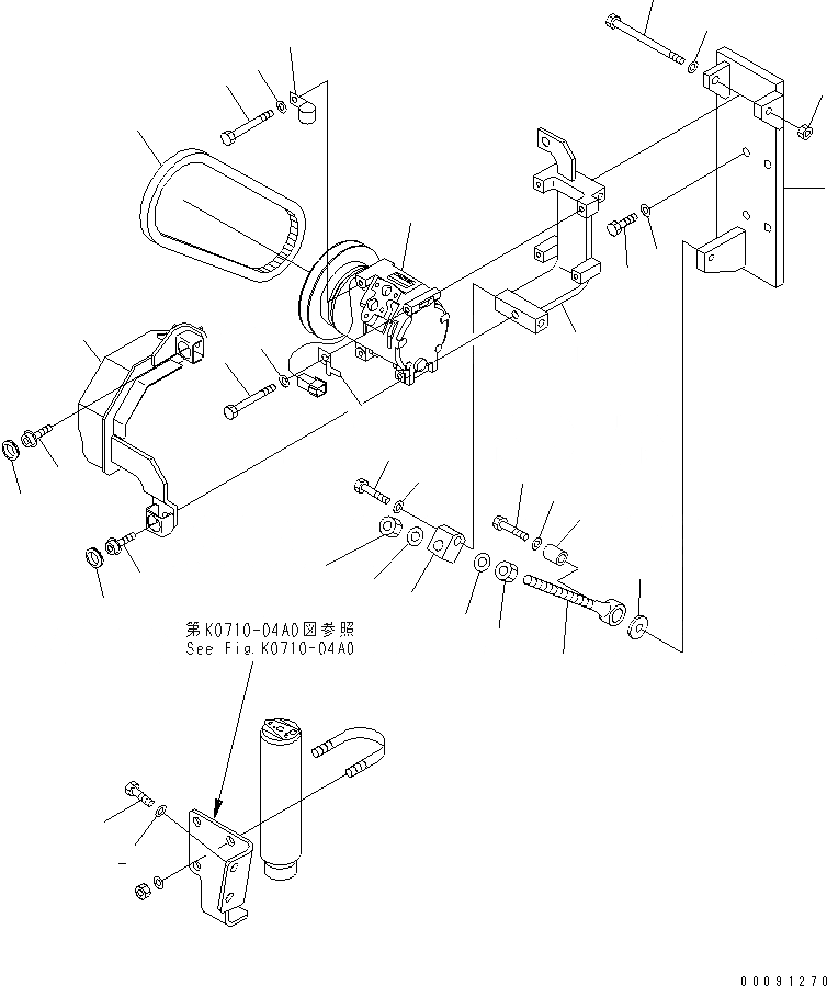 Схема запчастей Komatsu PC800LC-8 - КОНДИЦ. ВОЗДУХА (КОМПРЕССОР)(ЕС REG.ARRANGEMENT)(№-) КАБИНА ОПЕРАТОРА И СИСТЕМА УПРАВЛЕНИЯ