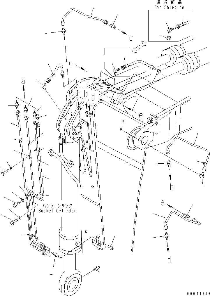 Схема запчастей Komatsu PC800LC-8 - РУКОЯТЬ (.9M) (СМАЗКА) (ДЛЯ ЭКСКАВАТ.) (SE) РАБОЧЕЕ ОБОРУДОВАНИЕ