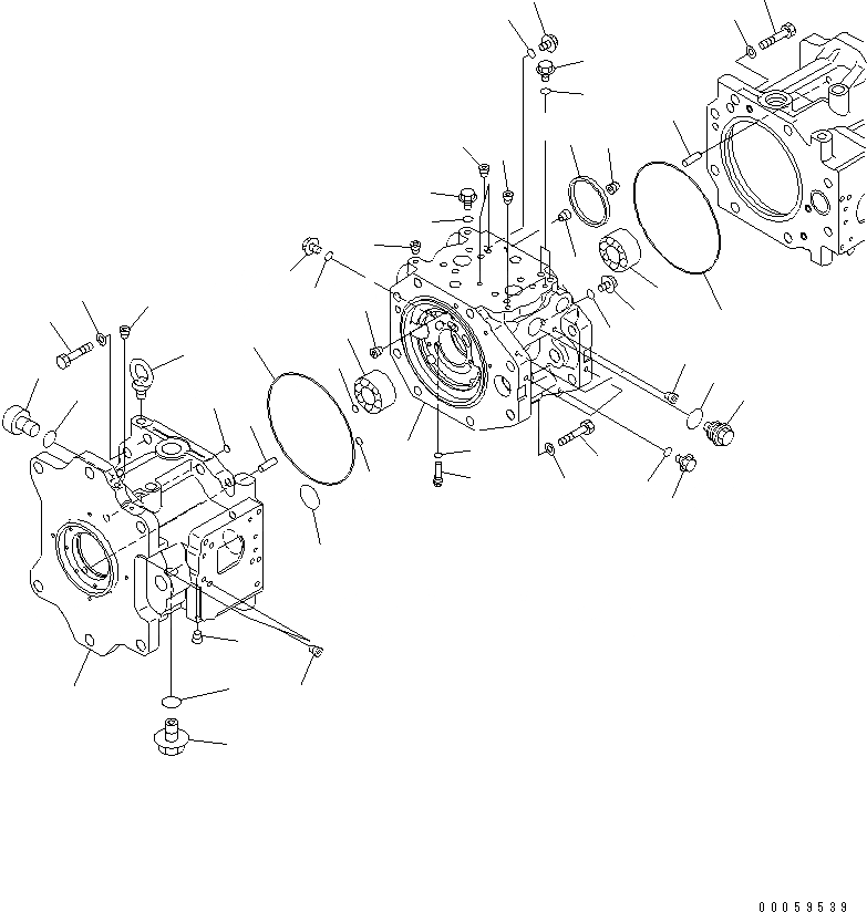 Схема запчастей Komatsu PC800LC-8 - ОСНОВН. НАСОС (EQUIP С ДОПОЛН. НАСОС) (/)(№-) ОСНОВН. КОМПОНЕНТЫ И РЕМКОМПЛЕКТЫ