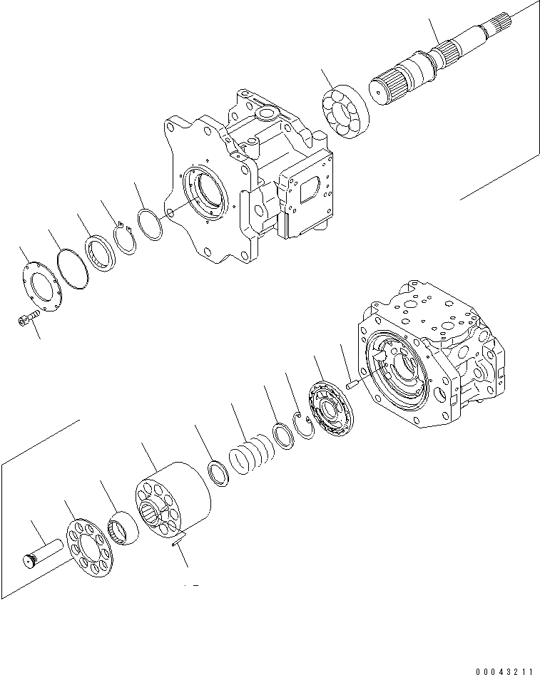 Схема запчастей Komatsu PC800LC-8 - ОСНОВН. НАСОС (EQUIP С ДОПОЛН. НАСОС) (/)(№-) ОСНОВН. КОМПОНЕНТЫ И РЕМКОМПЛЕКТЫ