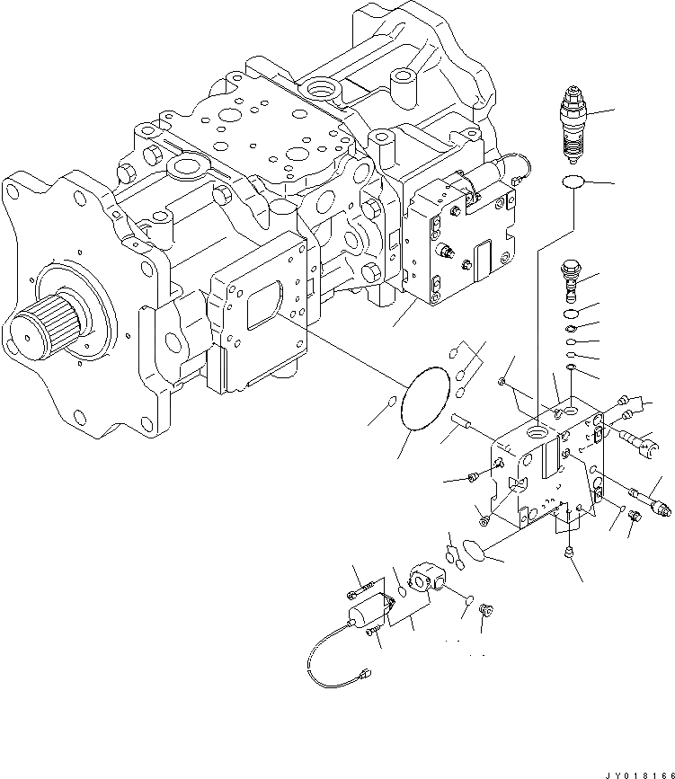 Схема запчастей Komatsu PC800LC-8 - ОСНОВН. НАСОС (8/)(№-) ОСНОВН. КОМПОНЕНТЫ И РЕМКОМПЛЕКТЫ