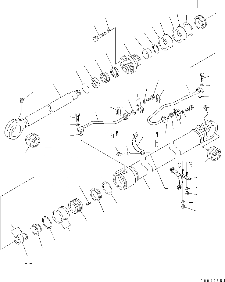 Схема запчастей Komatsu PC800LC-8 - BM ЦИЛИНДР ОСНОВН. КОМПОНЕНТЫ И РЕМКОМПЛЕКТЫ