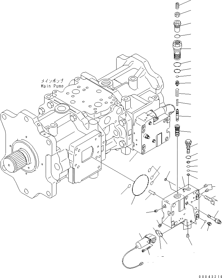 Схема запчастей Komatsu PC800LC-8K - ОСНОВН. НАСОС (7/) Y ОСНОВН. КОМПОНЕНТЫ И РЕМКОМПЛЕКТЫ