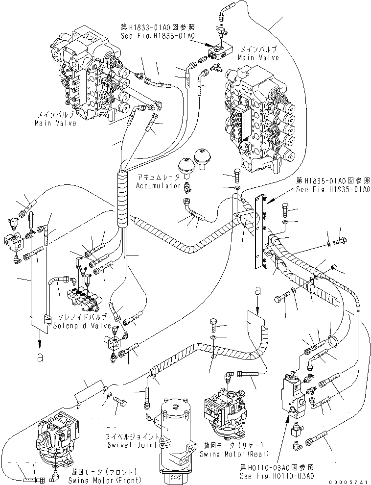 Схема запчастей Komatsu PC800SE-7 - СОЛЕНОИДНЫЙ КЛАПАН ЛИНИЯ ГИДРАВЛИКА