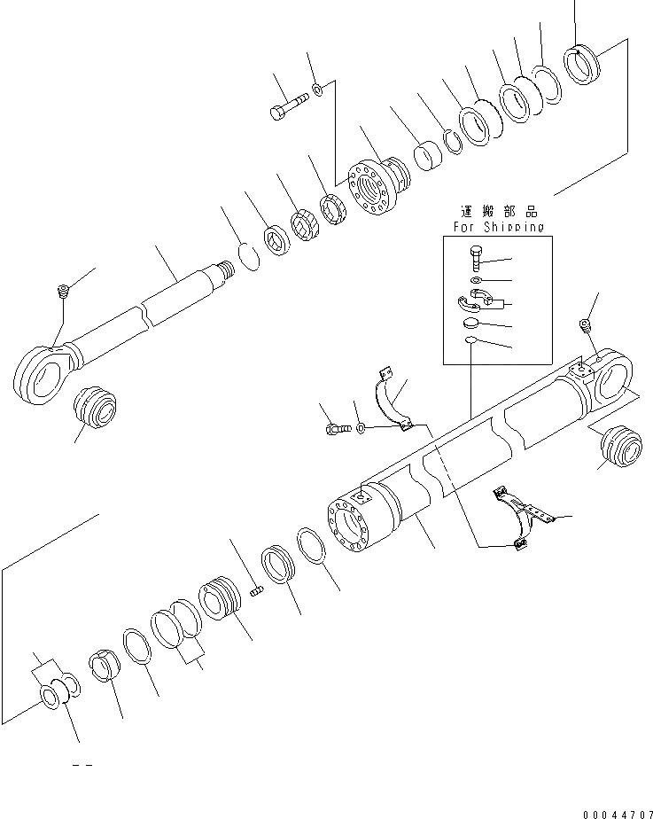 Схема запчастей Komatsu PC800SE-8 - ЦИЛИНДР СТРЕЛЫ(ДЛЯ DRIFT PREВЕНТИЛЯТОРION ЦИЛИНДР)(№-9) ОСНОВН. КОМПОНЕНТЫ И РЕМКОМПЛЕКТЫ