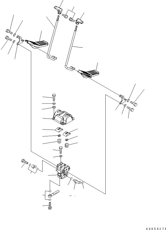 Схема запчастей Komatsu PC800SE-8R - ОСНОВН. КОНСТРУКЦИЯ (КАБИНА) (КОНТРОЛЬ ХОДА) КАБИНА ОПЕРАТОРА И СИСТЕМА УПРАВЛЕНИЯ