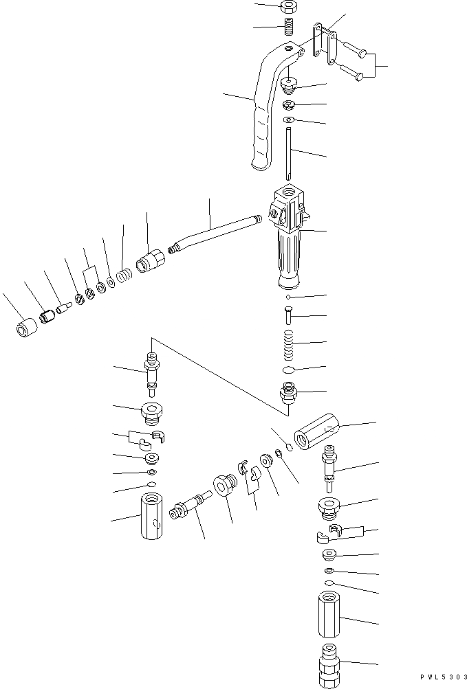 Схема запчастей Komatsu PC800SE-8R - НАСОС СМАЗКИ (СМАЗ. GUN)(№-) ОСНОВН. КОМПОНЕНТЫ И РЕМКОМПЛЕКТЫ