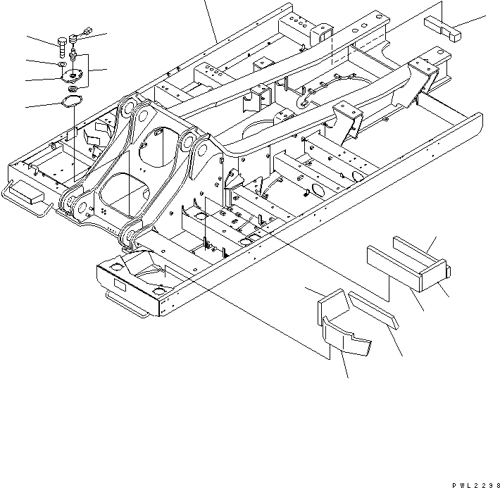 Схема запчастей Komatsu PC800SE-6 - ОСНОВНАЯ РАМА (МОРОЗОУСТОЙЧИВ. СПЕЦ-Я СПЕЦ-Я) (ДЛЯ ПОГРУЗ.)(№7-999) ОСНОВНАЯ РАМА И ЕЕ ЧАСТИ