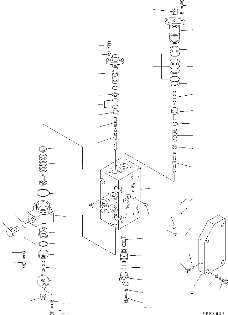 Схема запчастей Komatsu PC800SE-6 - ОСНОВН. НАСОС (/) (NO. НАСОС)(№-7) ОСНОВН. КОМПОНЕНТЫ И РЕМКОМПЛЕКТЫ