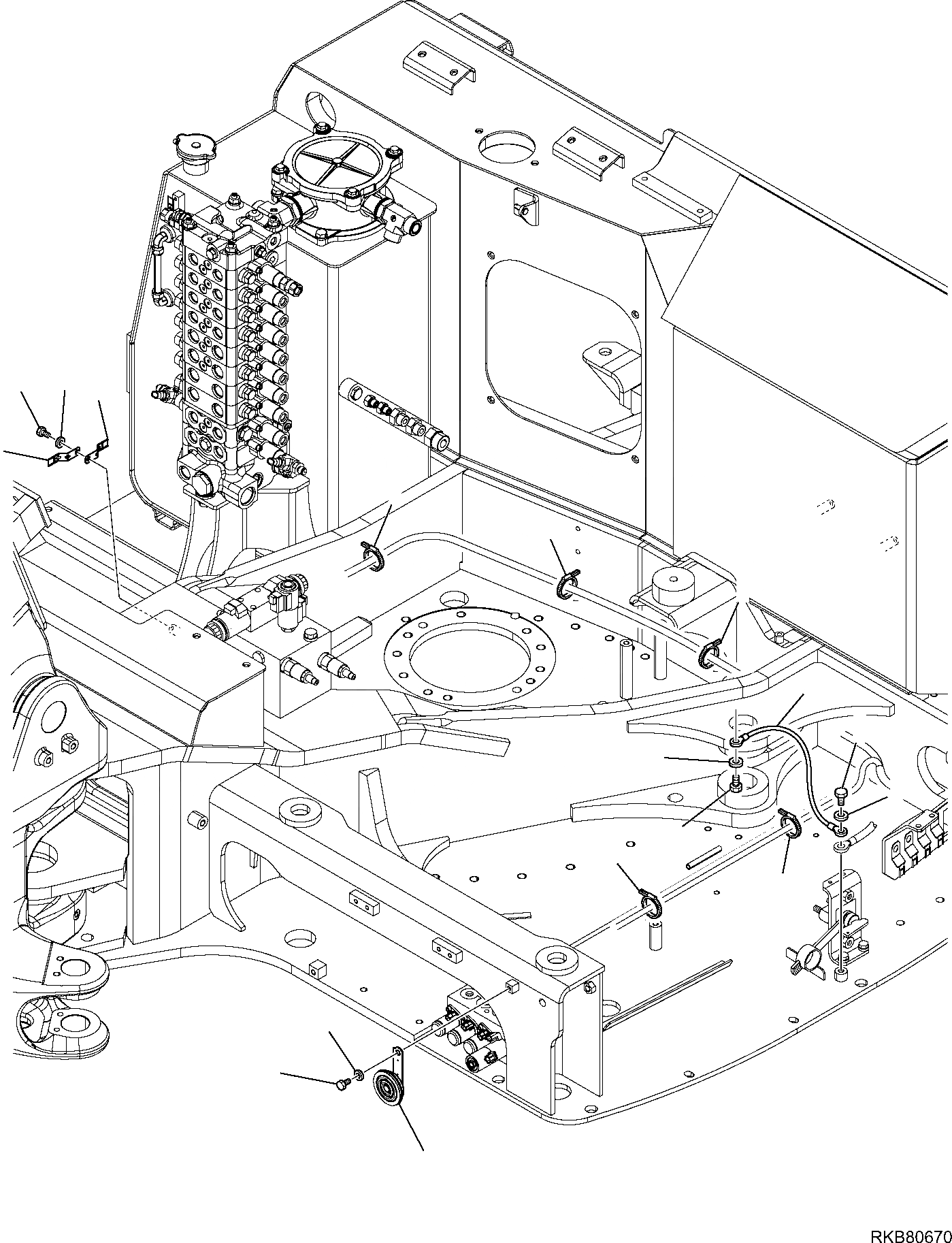 Схема запчастей Komatsu PC80MR-3 - ЭЛЕКТРИКА (РАМА ЛИНИЯ) (/) КОМПОНЕНТЫ ДВИГАТЕЛЯ И ЭЛЕКТРИКА