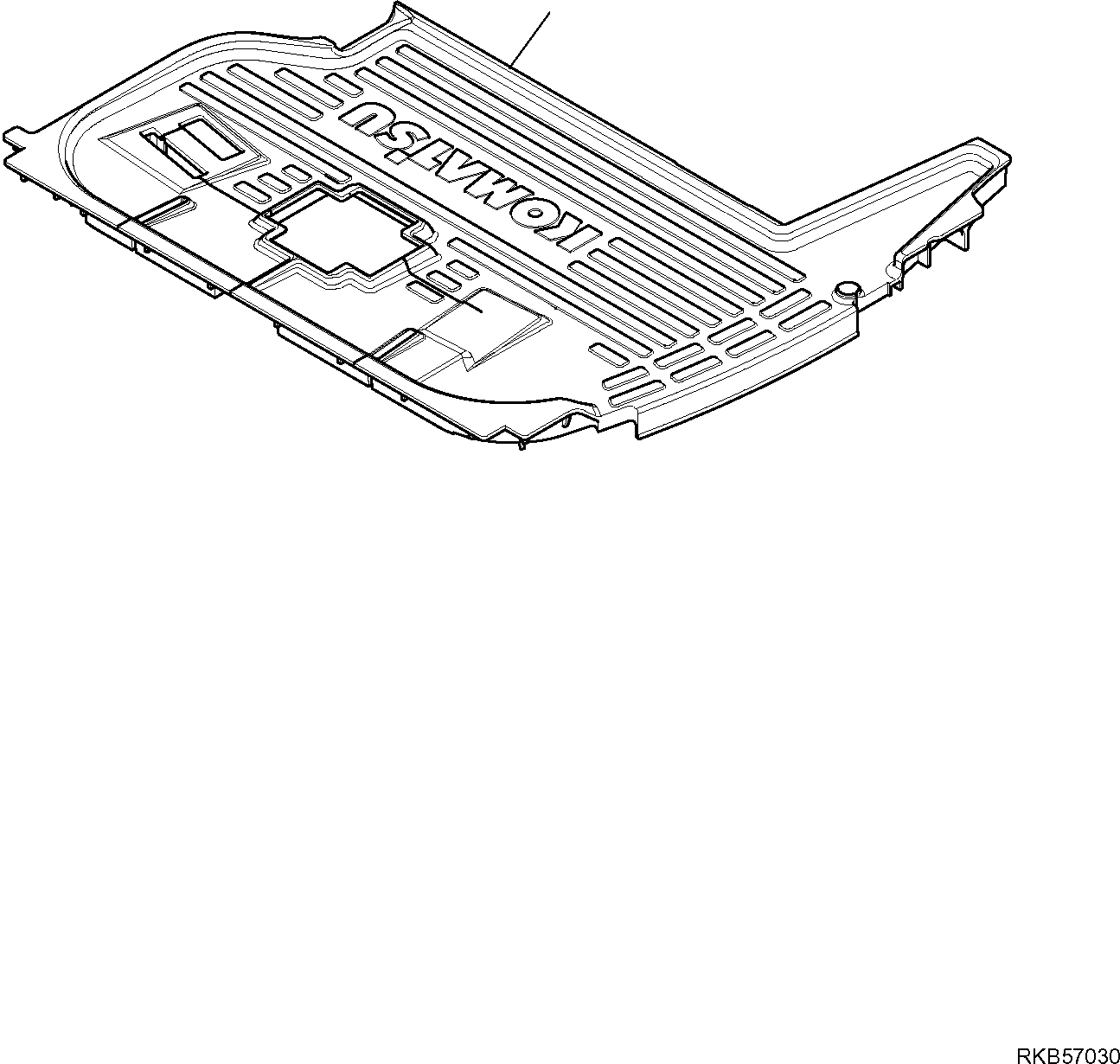 Схема запчастей Komatsu PC80MR-3 - ПОЛ МАТЕРИАЛ ЧАСТИ КОРПУСА И КАБИНА