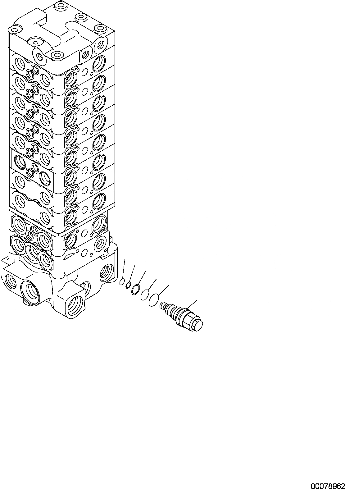 Схема запчастей Komatsu PC80MR-3 - -СЕКЦ. УПРАВЛЯЮЩ. КЛАПАН (8/) РАБОЧЕЕ ОБОРУДОВАНИЕ ГИДРАВЛИКА