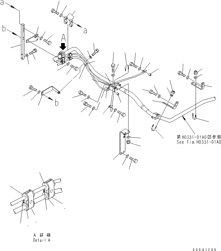 Схема запчастей Komatsu PC850-8 - QUICK ВОЗВРАТ. ТРУБЫ (КОРПУС) ГИДРАВЛИКА