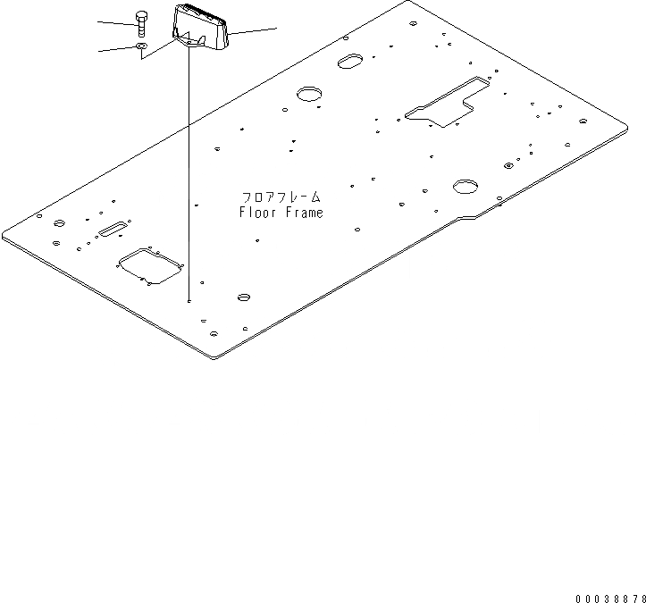 Схема запчастей Komatsu PC850-8 - ОСНОВН. КОНСТРУКЦИЯ (КАБИНА) (FOOTREST) (ЛЕВ.) КАБИНА ОПЕРАТОРА И СИСТЕМА УПРАВЛЕНИЯ