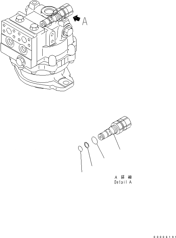 Схема запчастей Komatsu PC850-8R - МОТОР ПОВОРОТА (/) ОСНОВН. КОМПОНЕНТЫ И РЕМКОМПЛЕКТЫ