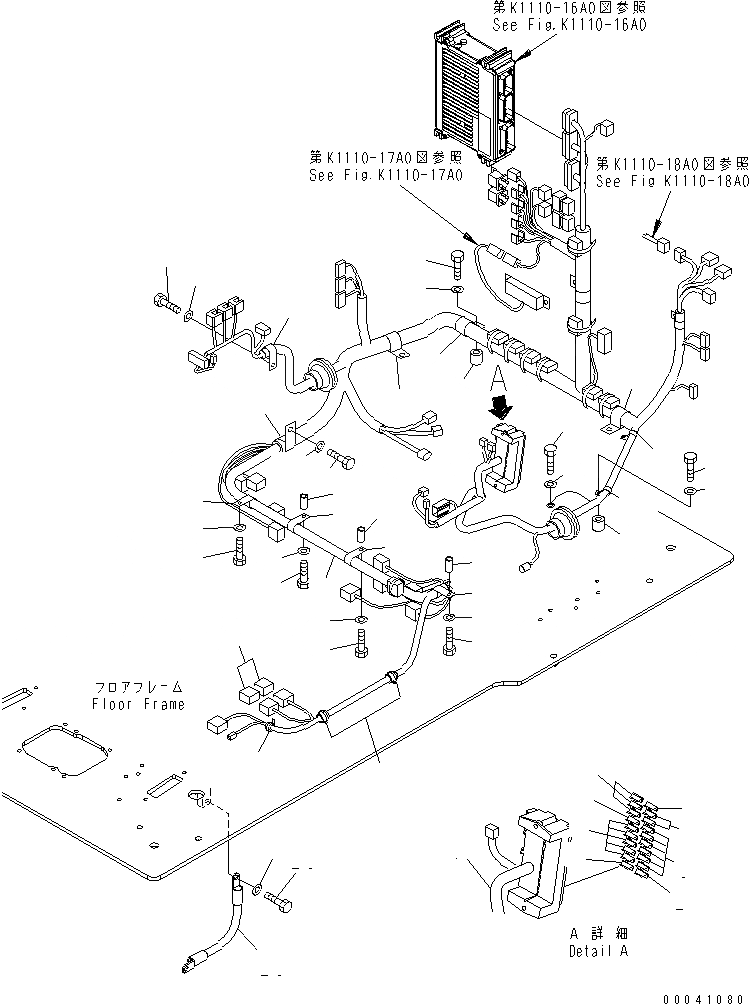 Схема запчастей Komatsu PC850-8 - ОСНОВН. КОНСТРУКЦИЯ (КАБИНА) (Э/ПРОВОДКА)(№-) КАБИНА ОПЕРАТОРА И СИСТЕМА УПРАВЛЕНИЯ