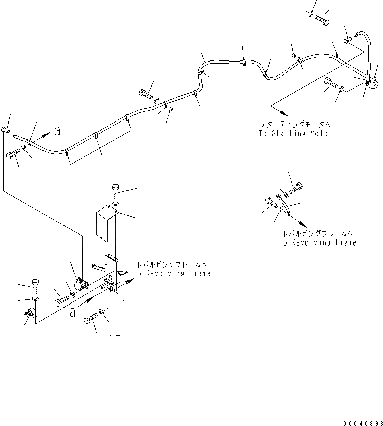 Схема запчастей Komatsu PC850SE-8 - ПРОВОДКА (ПРОВОДКА СТАРТЕРА) ЭЛЕКТРИКА