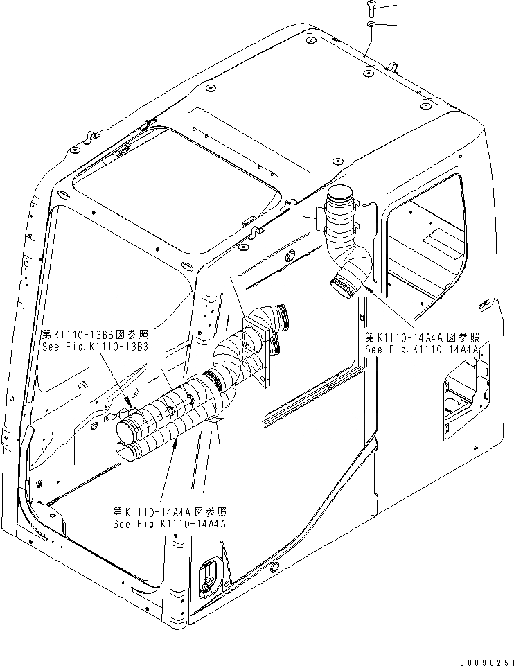 Схема запчастей Komatsu PC850SE-8 - ОСНОВН. КОНСТРУКЦИЯ (КАБИНА) (КРЕПЛЕНИЕ) (KAL СПЕЦ-Я.)(№-) КАБИНА ОПЕРАТОРА И СИСТЕМА УПРАВЛЕНИЯ