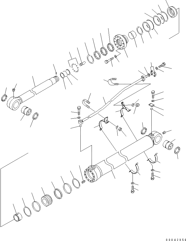 Схема запчастей Komatsu PC850SE-8 - ЦИЛИНДР РУКОЯТИ(SE)(№-) ОСНОВН. КОМПОНЕНТЫ И РЕМКОМПЛЕКТЫ