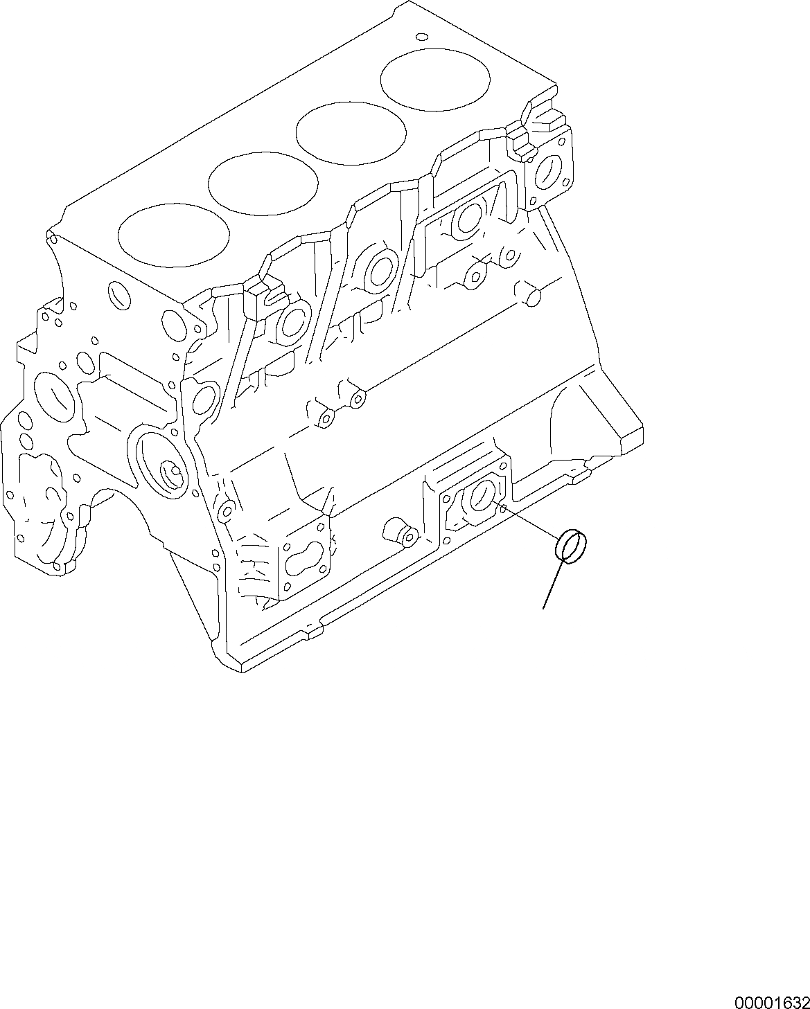 Схема запчастей Komatsu PC88MR-6 - ЗАГЛУШКА (МАСЛОНАЛИВНОЙ ПАТРУБОК) ДВИГАТЕЛЬ