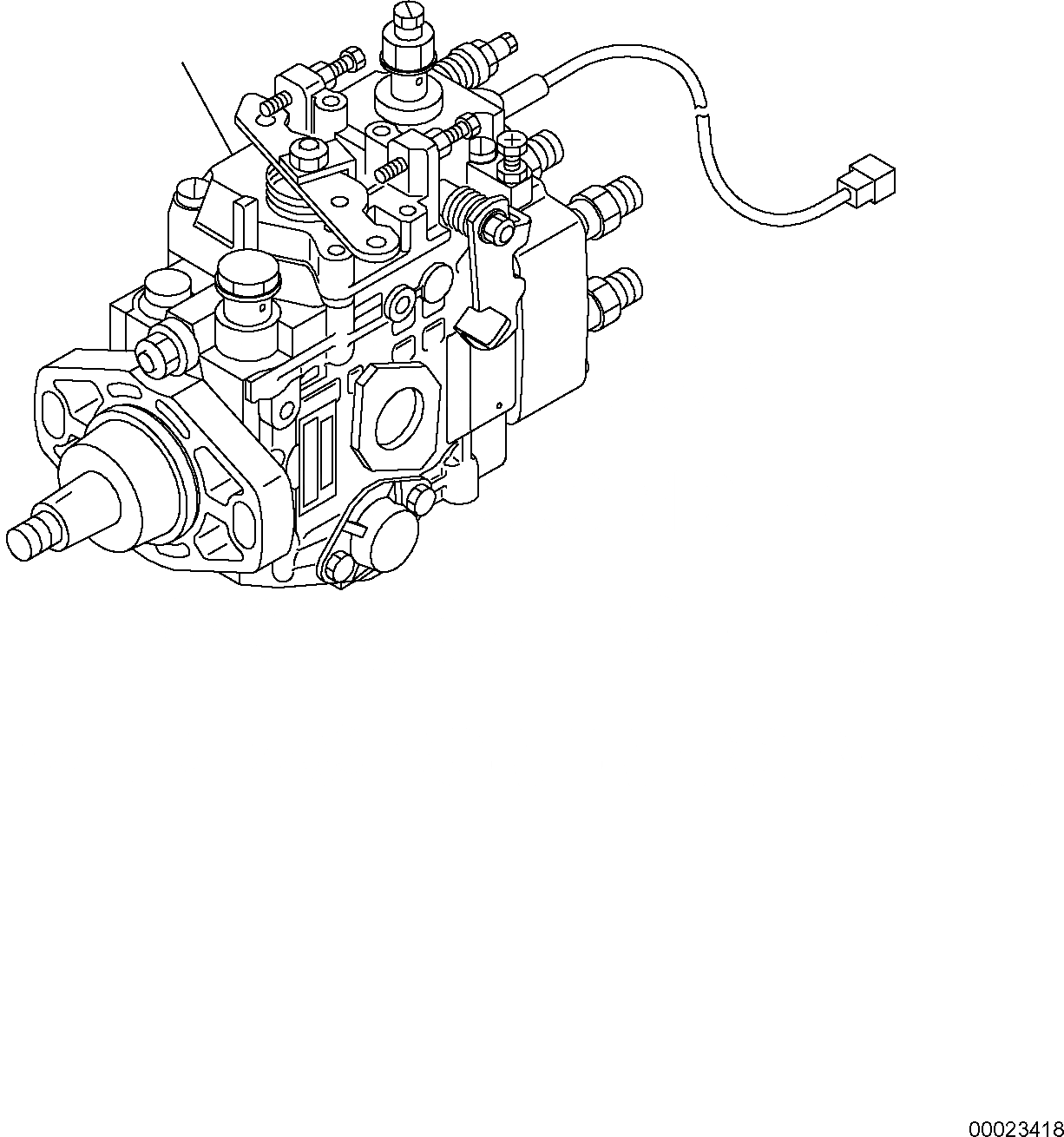 Схема запчастей Komatsu PC88MR-6 - ТОПЛ. НАСОС, ASSEMBLY ДВИГАТЕЛЬ