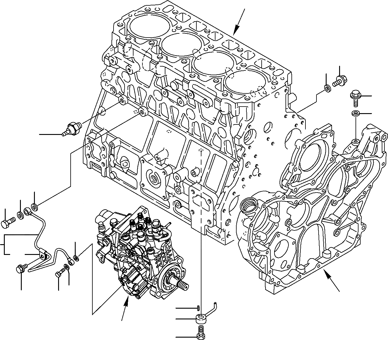 Схема запчастей Komatsu PC95R-2 USA - СИСТЕМА СМАЗКИ МАСЛ. СИСТЕМА (/) ДВИГАТЕЛЬ