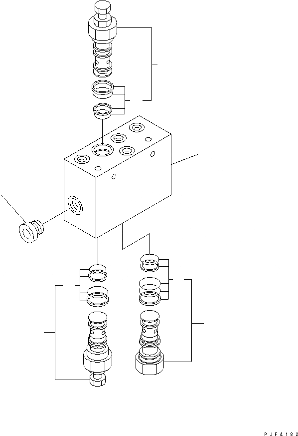 Схема запчастей Komatsu PPS156-1 - PUSH PULL (ВНУТР. ЧАСТИ) (КЛАПАН) PUSH PULL
