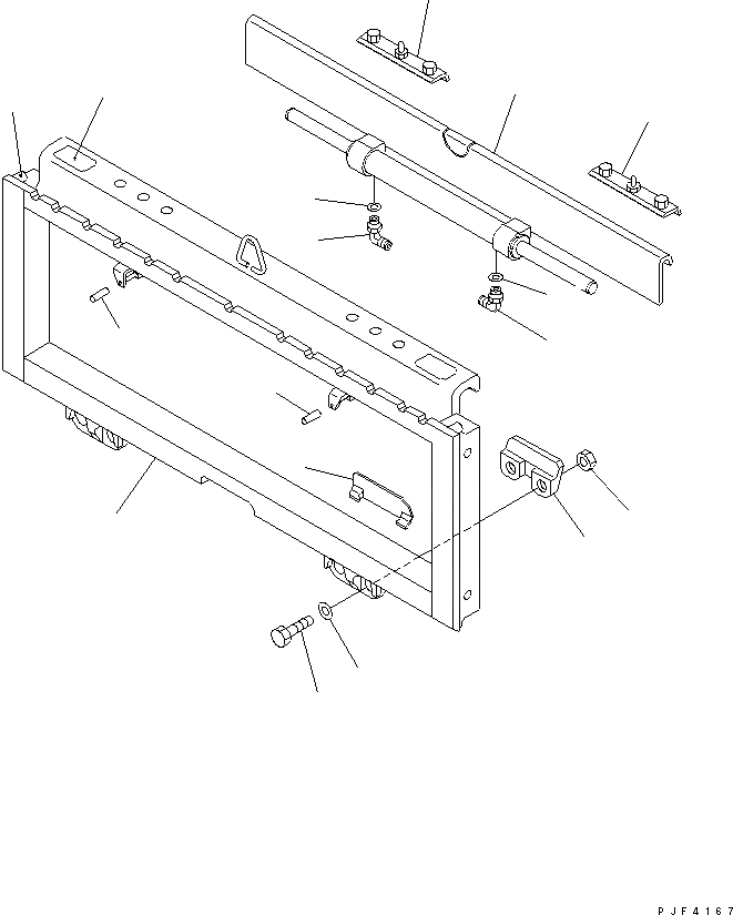 Схема запчастей Komatsu PPS156-1 - PUSH PULL (ВНУТР. ЧАСТИ) (SHIFT РАМА) PUSH PULL