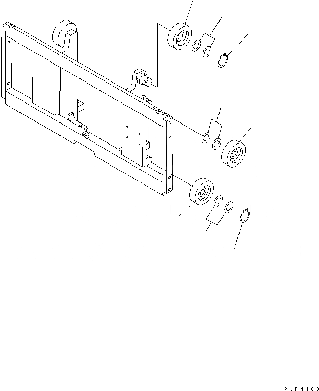 Схема запчастей Komatsu PPS156-1 - PUSH PULL (РОЛИК) PUSH PULL