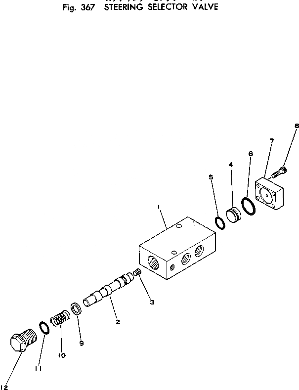 Схема запчастей Komatsu PW100-1 - РУЛЕВ. УПРАВЛЕНИЕ КЛАПАН СЕЛЕКТОРА МОСТ¤ КОЛЕСА И СИСТЕМАУПРАВЛЕНИЯ ПОВОРОТОМ