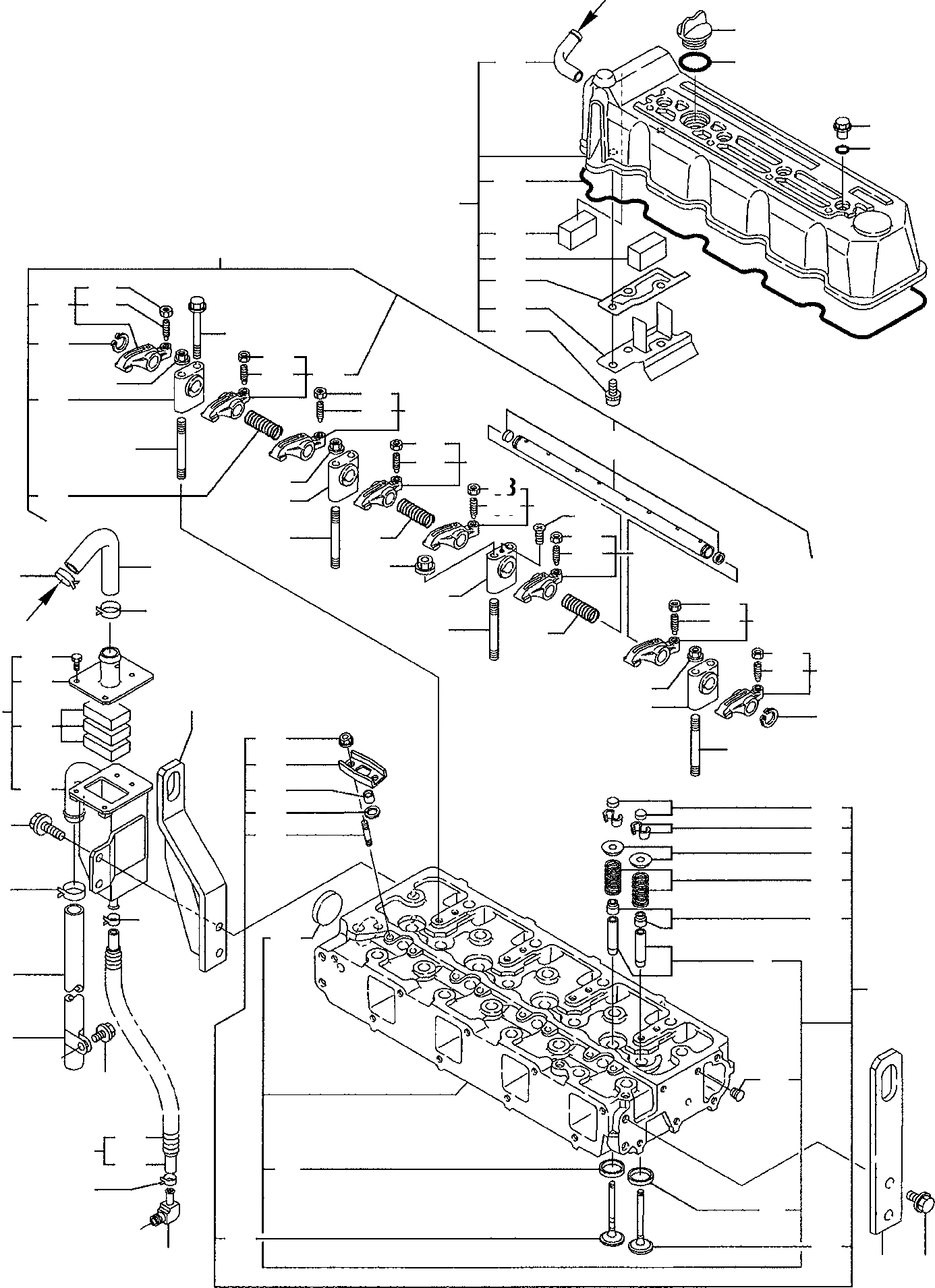 Схема запчастей Komatsu PW110R-1 - ГОЛОВКА ЦИЛИНДРОВ ДВИГАТЕЛЬ