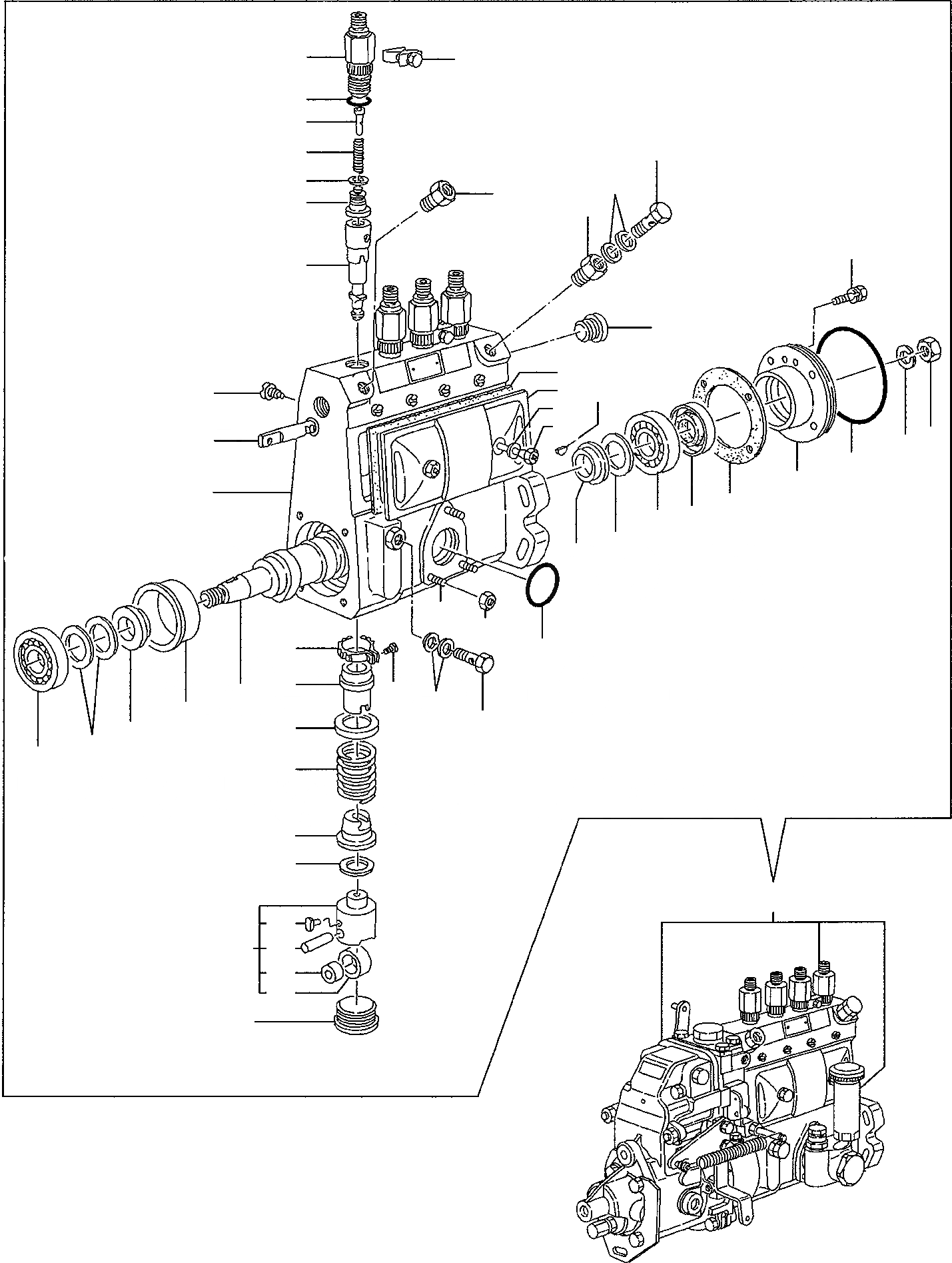 Схема запчастей Komatsu PW110R-1 - ТОПЛ. НАСОС ДВИГАТЕЛЬ