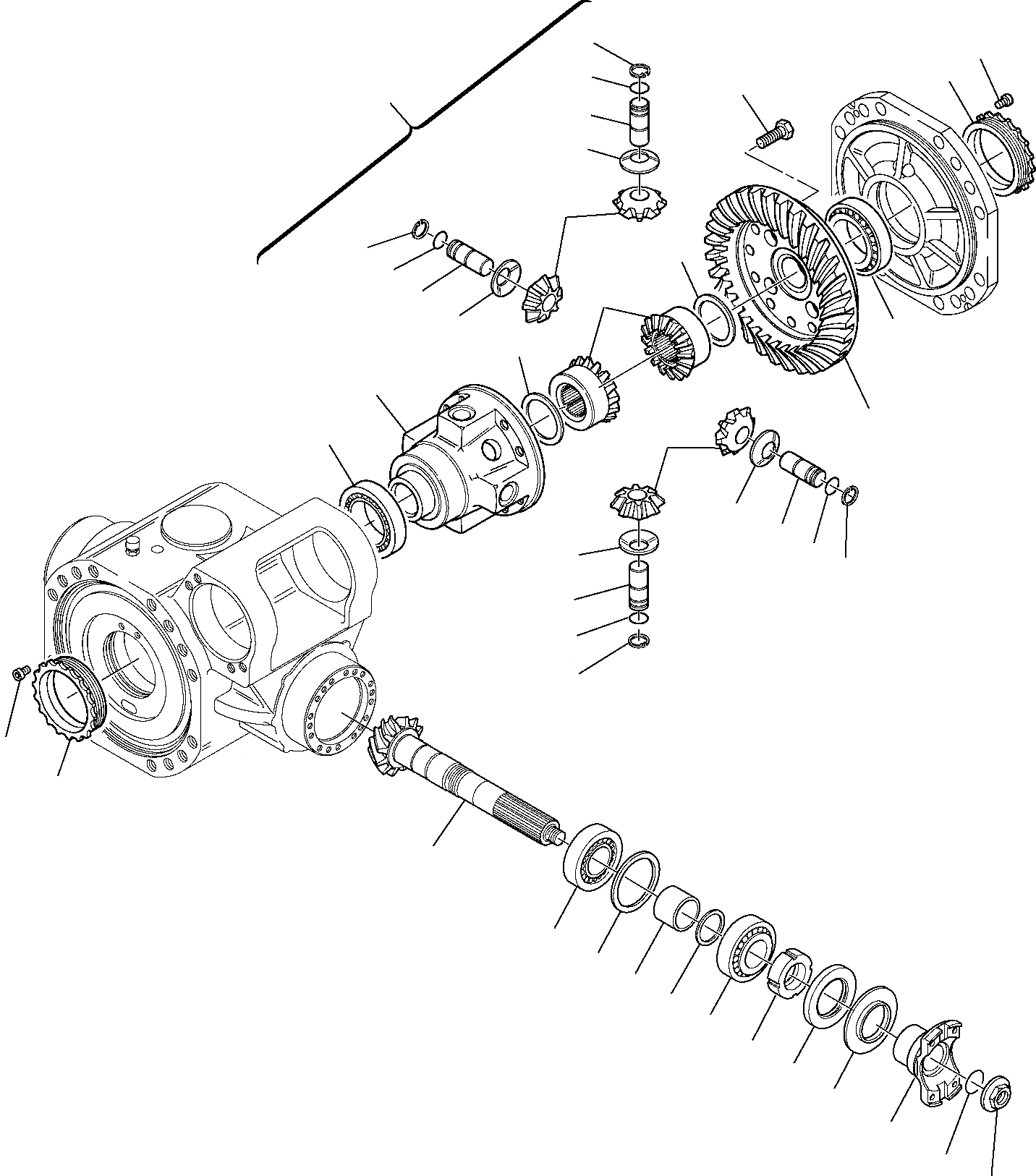 Схема запчастей Komatsu PW110R-1 - ПЕРЕДНИЙ МОСТ (/) ХОДОВАЯ